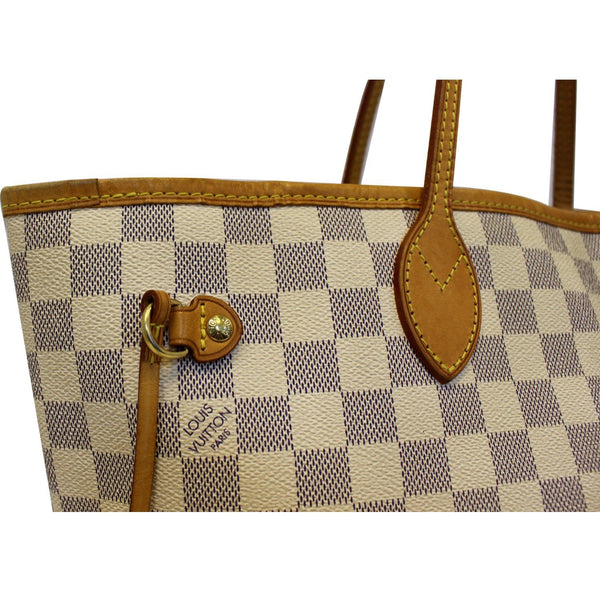 LOUIS VUITTON Neverfull MM Damier Azur Tote Shoulder Bag