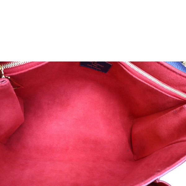 LOUIS VUITTON Vavin PM Monogram Empreinte Leather Shoulder Bag Blue