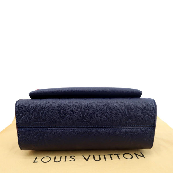 LOUIS VUITTON Vavin PM Monogram Empreinte Leather Shoulder Bag Blue