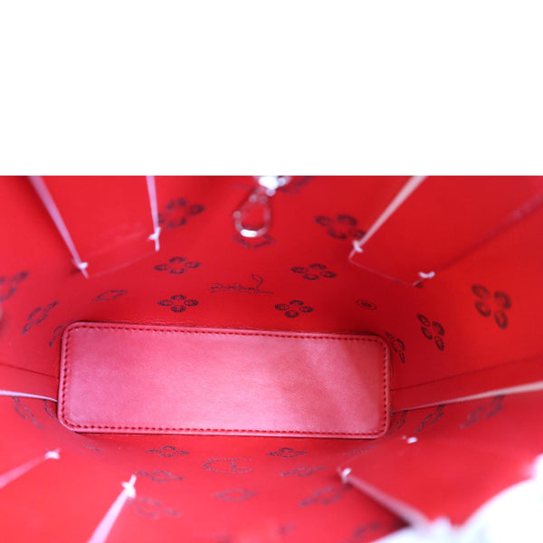 Christian Louboutin Cabata Mini Leather Tote Bag White - Inside