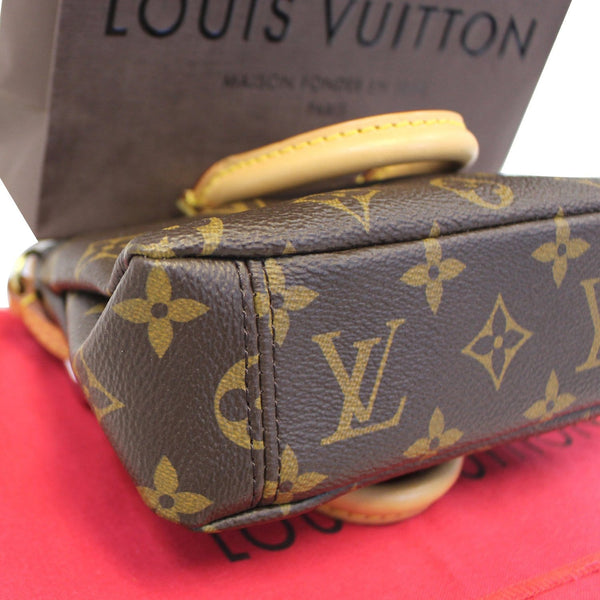 LOUIS VUITTON Nano Pallas Monogram Canvas Shoulder Crossbody Bag