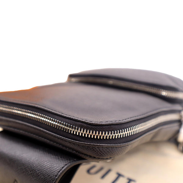 Louis Vuitton Avenue Sling Taiga Leather Backpack Bag Black - Top Right