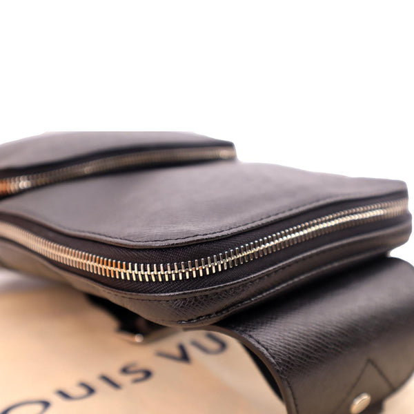 Louis Vuitton Avenue Sling Taiga Leather Backpack Bag Black - Top Left