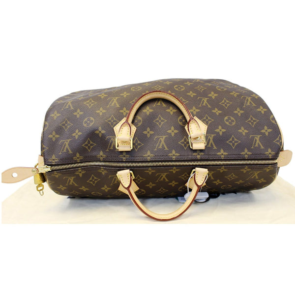 LOUIS VUITTON Speedy 40 Monogram Canvas Brown Satchel Bag