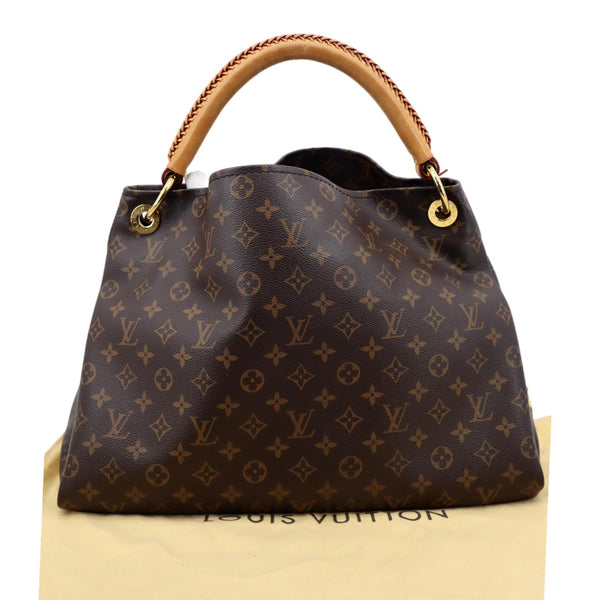 LOUIS VUITTON Artsy MM Monogram Canvas Hobo Bag Brown