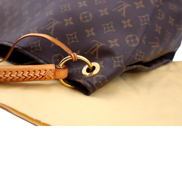 LOUIS VUITTON Artsy MM Monogram Canvas Hobo Bag Brown