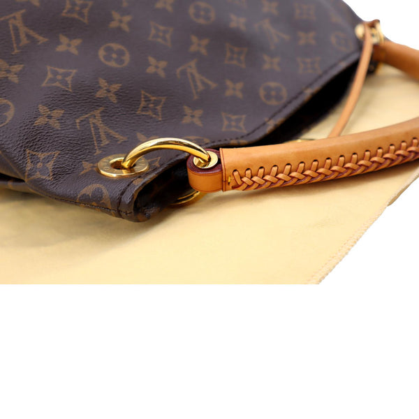 LOUIS VUITTON Artsy MM Monogram Canvas Hobo Bag Brown