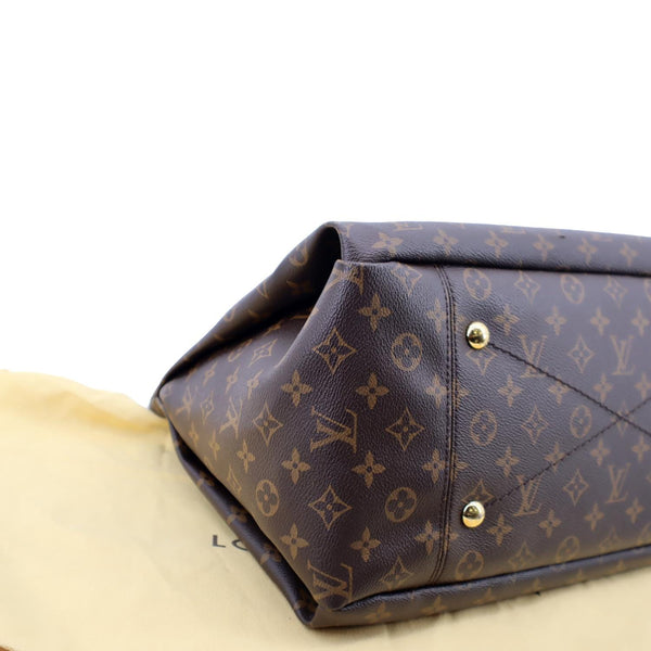 LOUIS VUITTON Artsy MM Monogram Canvas Hobo Bag Brown