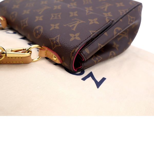 LOUIS VUITTON Cluny BB Monogram Canvas Shoulder Bag Fuchsia
