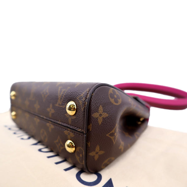 LOUIS VUITTON Cluny BB Monogram Canvas Shoulder Bag Fuchsia
