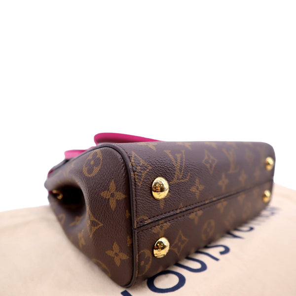 LOUIS VUITTON Cluny BB Monogram Canvas Shoulder Bag Fuchsia