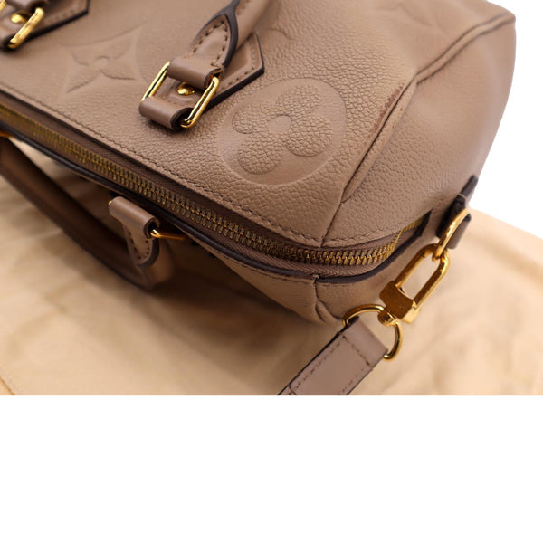 LOUIS VUITTON Speedy 25 Bandouliere Monogram Empreinte Shoulder Bag Tourterelle