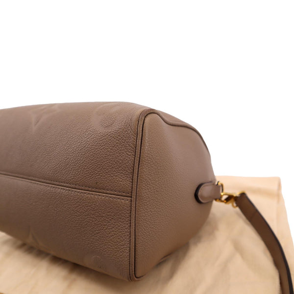 LOUIS VUITTON Speedy 25 Bandouliere Monogram Empreinte Shoulder Bag Tourterelle