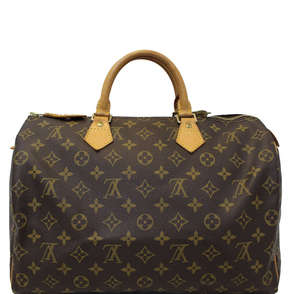 LOUIS VUITTON Speedy 35 Monogram Canvas Satchel Bag