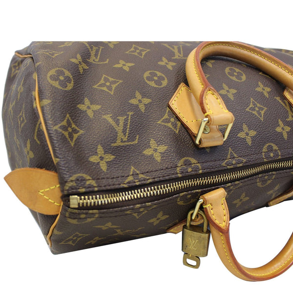 LOUIS VUITTON Speedy 35 Monogram Canvas Satchel Bag