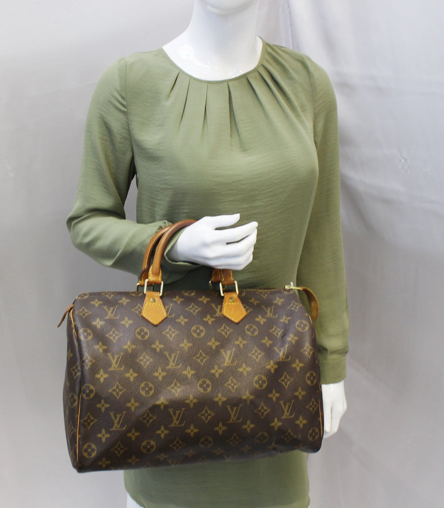 Used louis vuitton refurbished speedy 35 / LARGE - LEATHER
