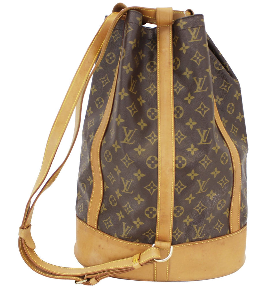 Louis Vuitton Randonnee Backpack Canvas #240035L72B Louis Vuitton Randonnée Monogram Canvas Brown Backpack Bag  main image 4