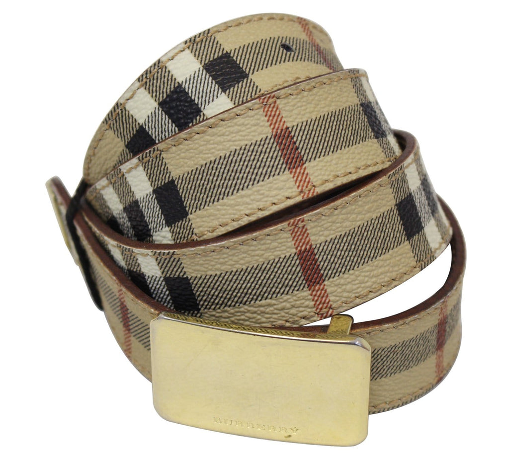 BURBERRY ベルト サイズ38/95 Burberry Barnsfield Horseferry Check Belt Size 38/95