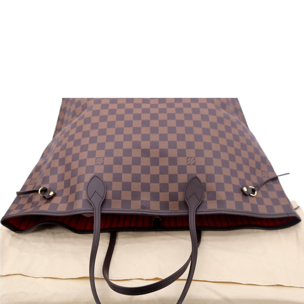 LOUIS VUITTON Neverfull GM Damier Ebene Tote Shoulder Bag Brown