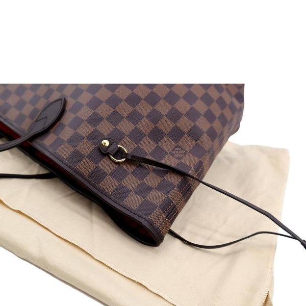 LOUIS VUITTON Neverfull GM Damier Ebene Tote Shoulder Bag Brown
