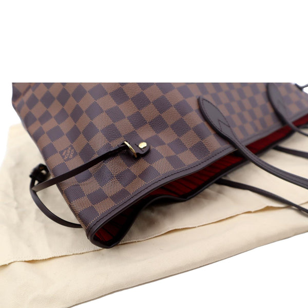 LOUIS VUITTON Neverfull GM Damier Ebene Tote Shoulder Bag Brown