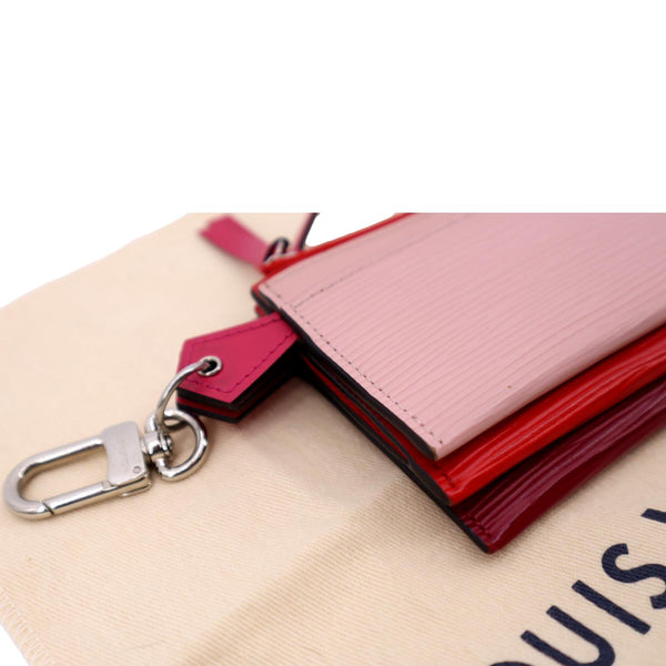LOUIS VUITTON Epi Trio Leather Card Case Wallet Rose Ballerine
