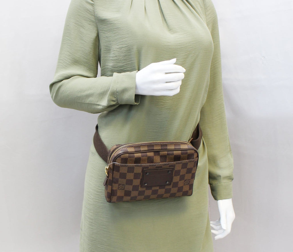 Louis+Vuitton+Brooklyn+Bum+Bag+Brown+Leather for sale online