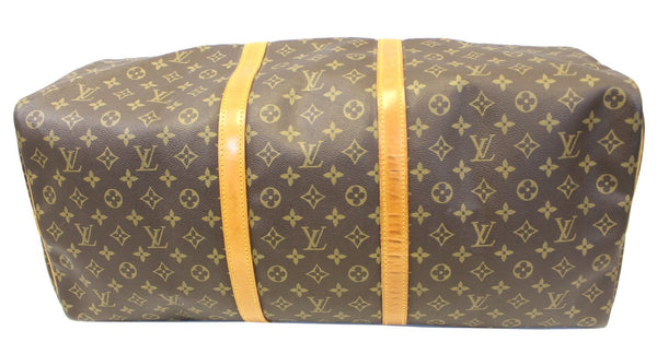 LOUIS VUITTON Monogram Canvas Brown Keepall 60 Bandouliere Travel Bag
