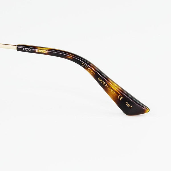 Gucci GG0320S 001 Black/Gold Frame Sunglasses - Italy