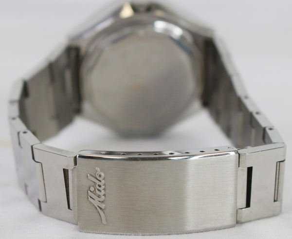 MIDO Commander 1980 Day Date Men's Stainless Steel Watch Light Grey Dial 41MM