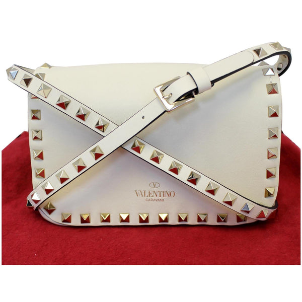 Valentino Rockstud Mini Flap Leather Crossbody Bag-US