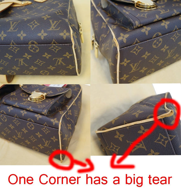 LOUIS VUITTON Monogram Brown Manhattan GM HandBag