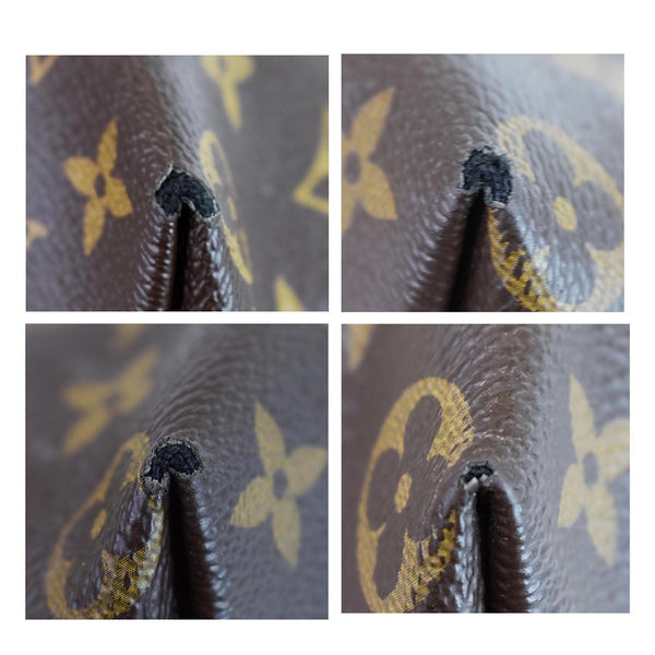 LOUIS VUITTON Iena MM Monogram Canvas Shoulder Bag Brown