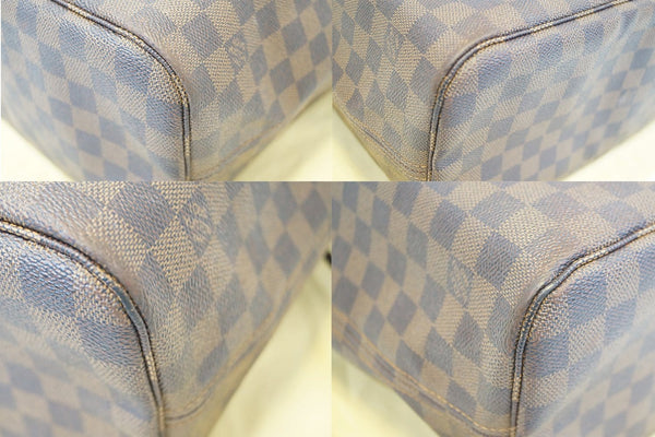 LOUIS VUITTON Damier Ebene Neverfull MM Tote Shoulder Bag
