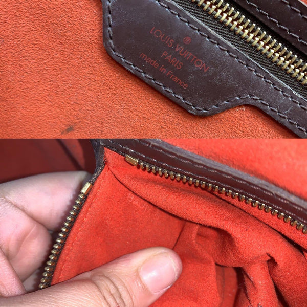 LOUIS VUITTON Manosque PM Damier Ebene Shoulder Bag Brown