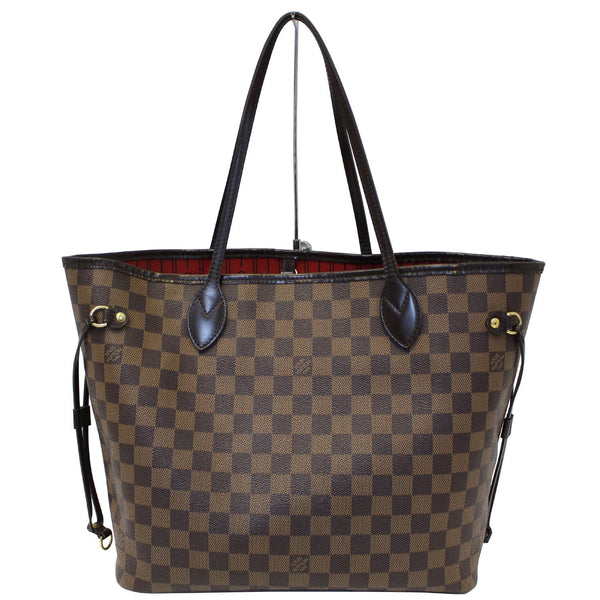LOUIS VUITTON Neverfull MM Damier Ebene Tote Shoulder Bag-US