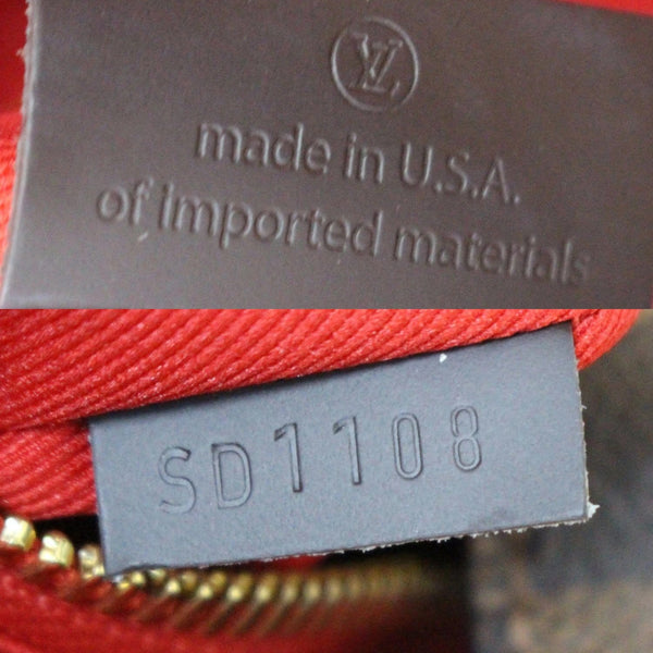 Louis Vuitton Graceful PM Damier Ebene Shoulder Bag with tag number