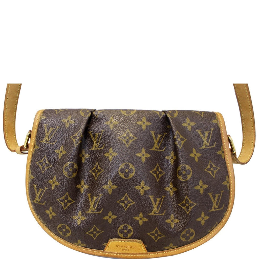 Louis Vuitton - Authenticated Menilmontant Handbag - Synthetic Brown for Women, Very Good Condition