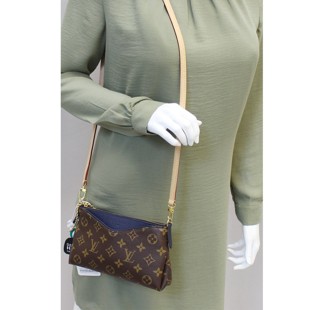 Louis Vuitton Monogram Canvas Pallas Clutch Convertible Crossbody Bag