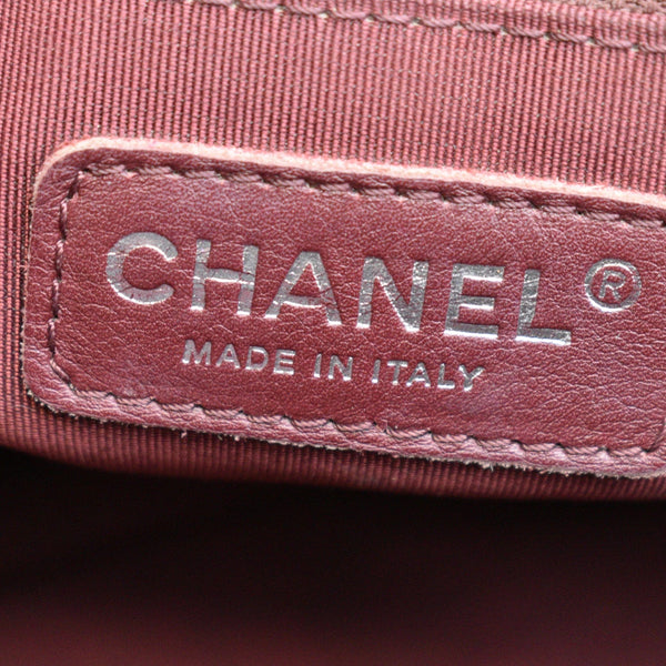 CHANEL Grand Shopping GST Caviar Leather Tote Bag Maroon