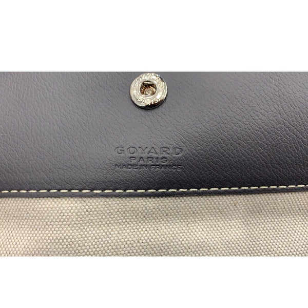 GOYARD Goyardine Saint Louis GM Tote Shoulder Bag Black