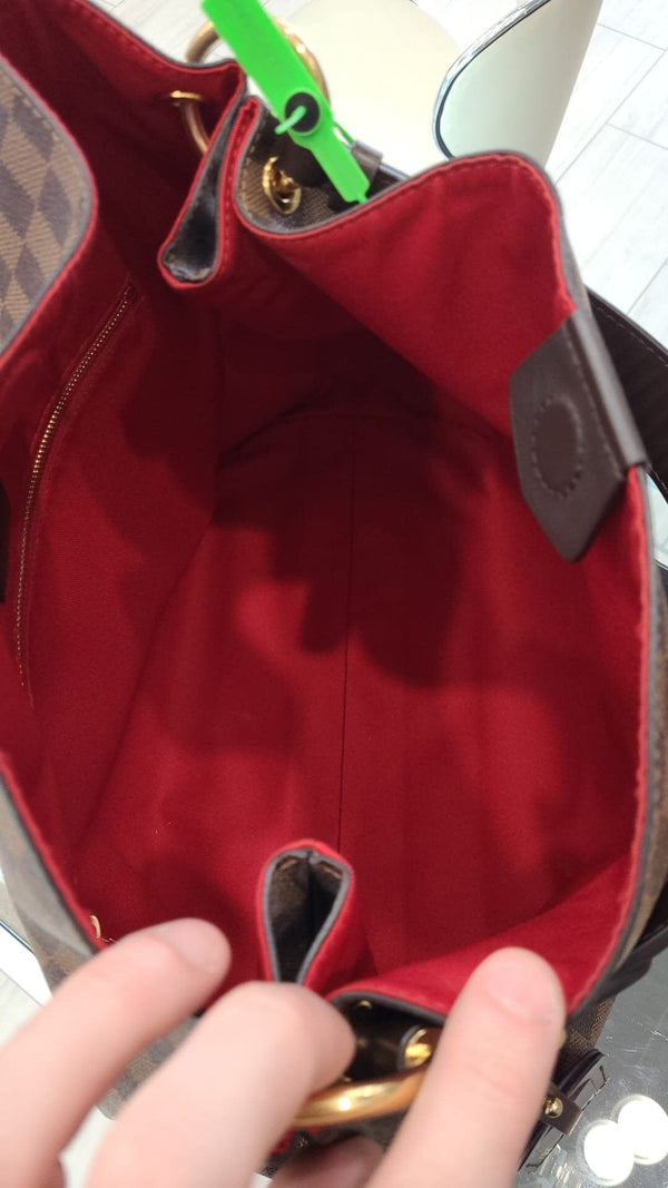 LOUIS VUITTON Graceful MM Damier Ebene Shoulder Bag Brown