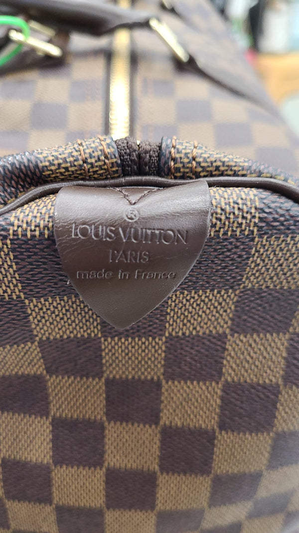 LOUIS VUITTON Keepall 50 Damier Ebene Travel Bag Brown