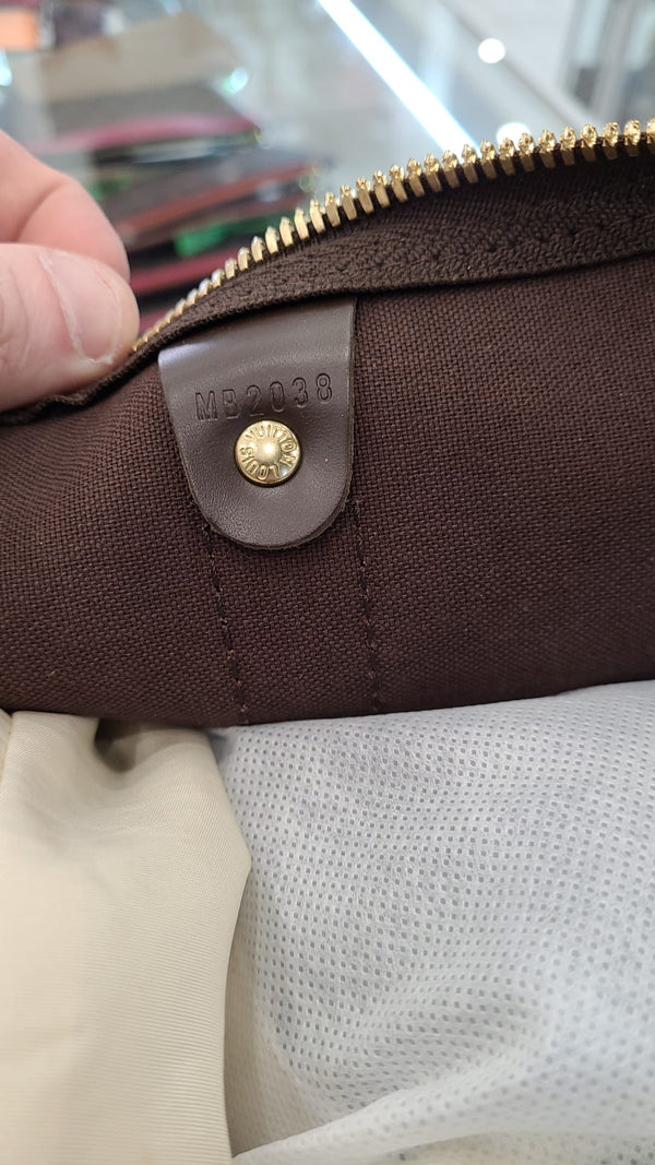 LOUIS VUITTON Keepall 50 Damier Ebene Travel Bag Brown