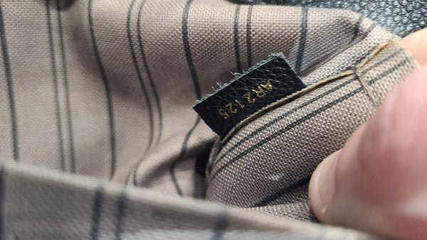 LOUIS VUITTON Montaigne BB Monogram Empreinte Leather Satchel Bag Black