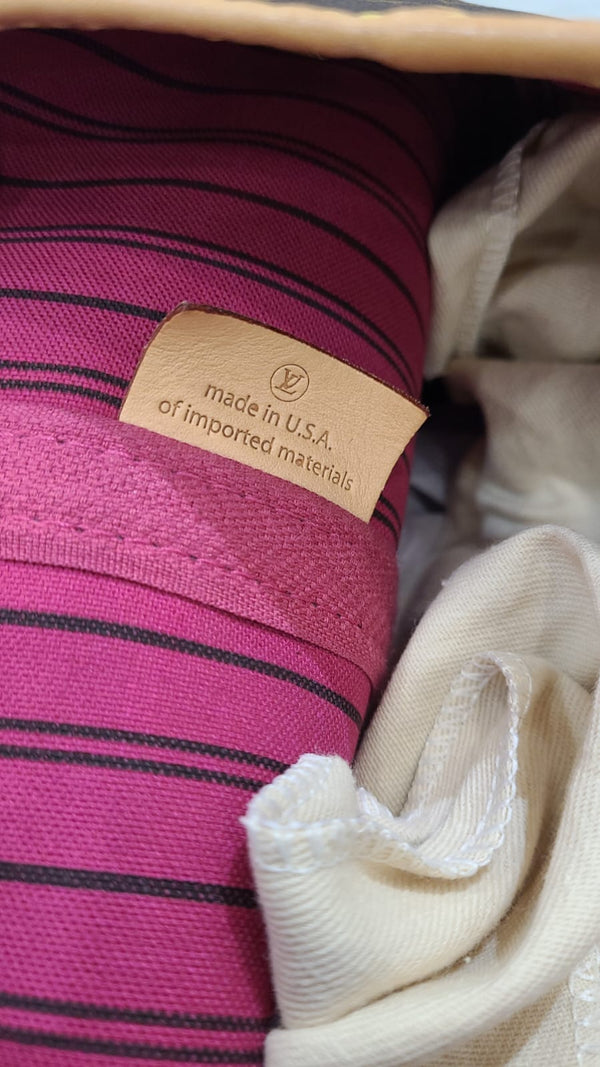 LOUIS VUITTON Neverfull GM Monogram Canvas Tote Bag Brown