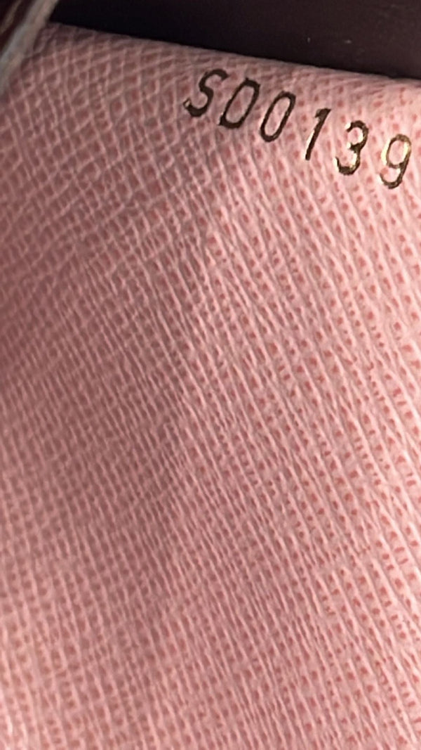 LOUIS VUITTON Emilie Monogram Canvas Wallet Rose Ballerine