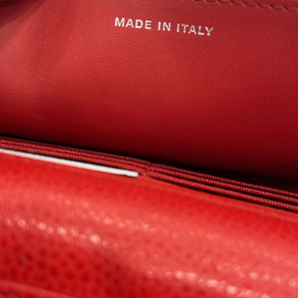 CHANEL CC WOC Caviar Leather Chain Crossbody Bag Red