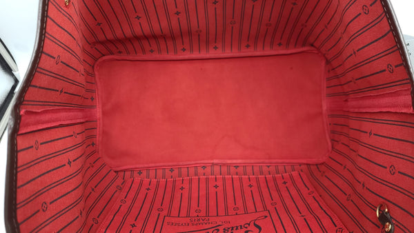 LOUIS VUITTON Neverfull GM Damier Ebene Brown Tote Shoulder Bag