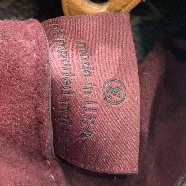 Louis Vuitton Montaigne BB Monogram Canvas Satchel Bag Brown